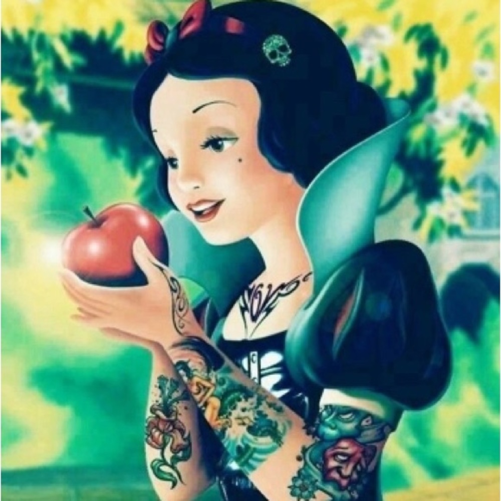 Tattoo Snow White DIY 5D Full Drill Diamond Painting